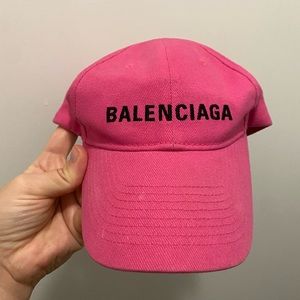 Balenciaga pink logo hat